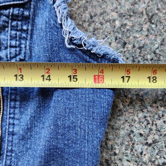 New Look Girl's Denim Jean Vest Size L - Picture 9 of 10